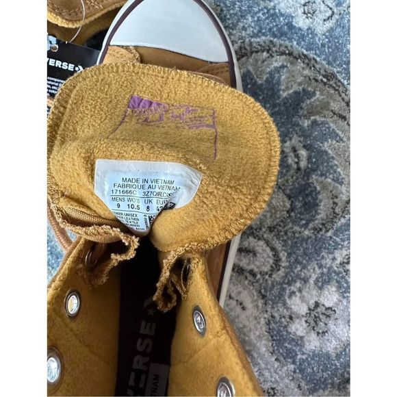 New Converse Run Star Hike Hi trainers in wheat nubuck Size Us 10.5 - Picture 9 of 10